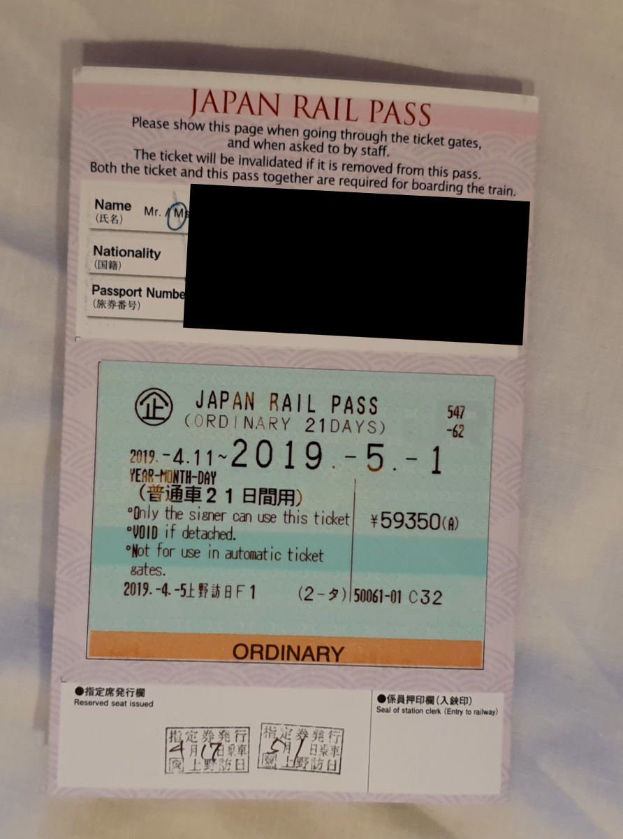 Japan Rail Pass - 7 Consecutive Days