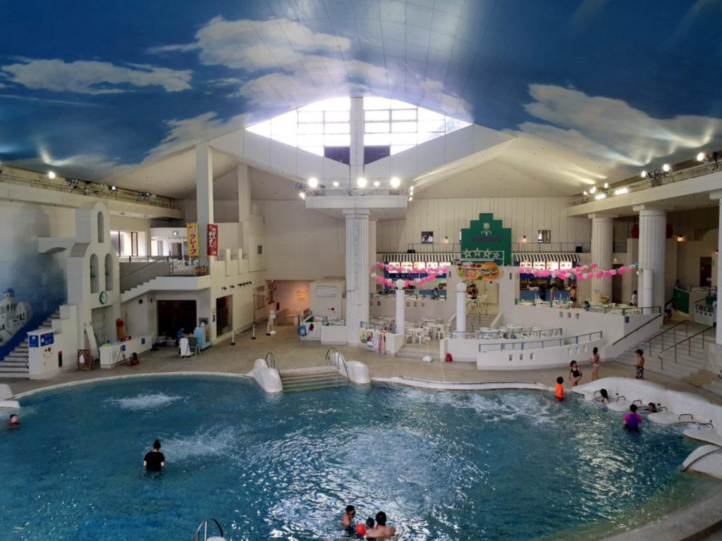 Main Onsen Room in Yunessun Onsen Theme Park in Gora Hakone