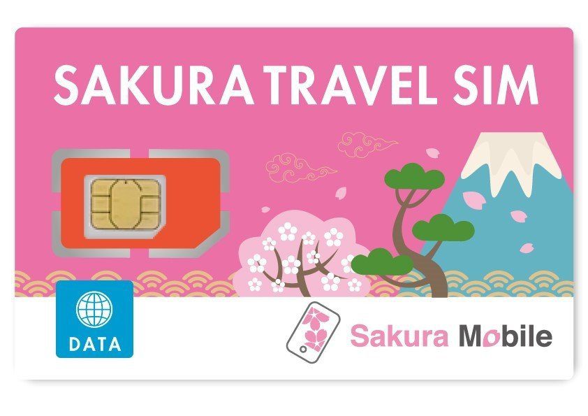 Sakura Voice+Data+SMS Sim Card for Japan