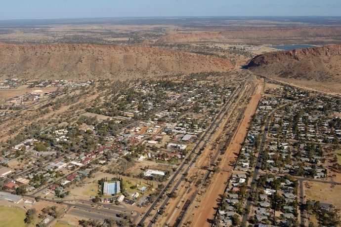 Aerial View of Alice Springs