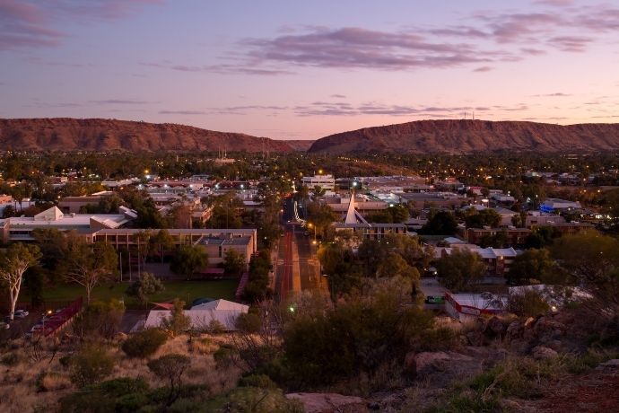 Kilátás Alice Springs felett