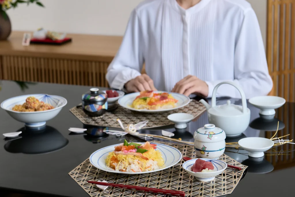 Elegant Japanese Tableware Setting