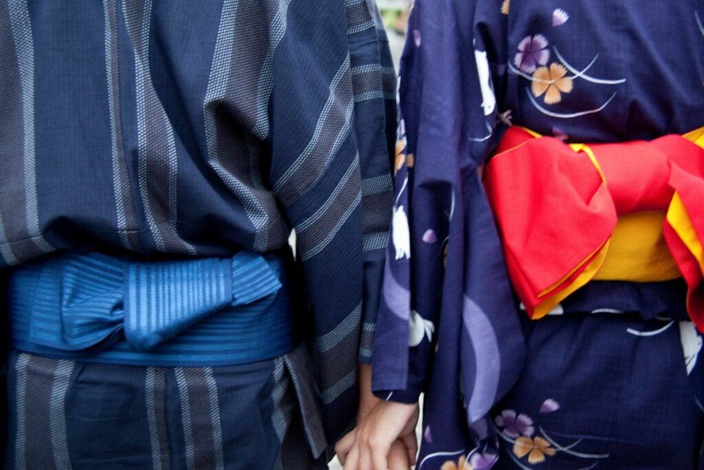 Wearing Japanese Yukatas (or informal Kimonos) for Both Women and Men
